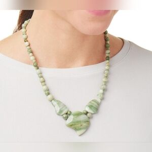 Jay King Sterling Silver Striped Serpentine Necklace